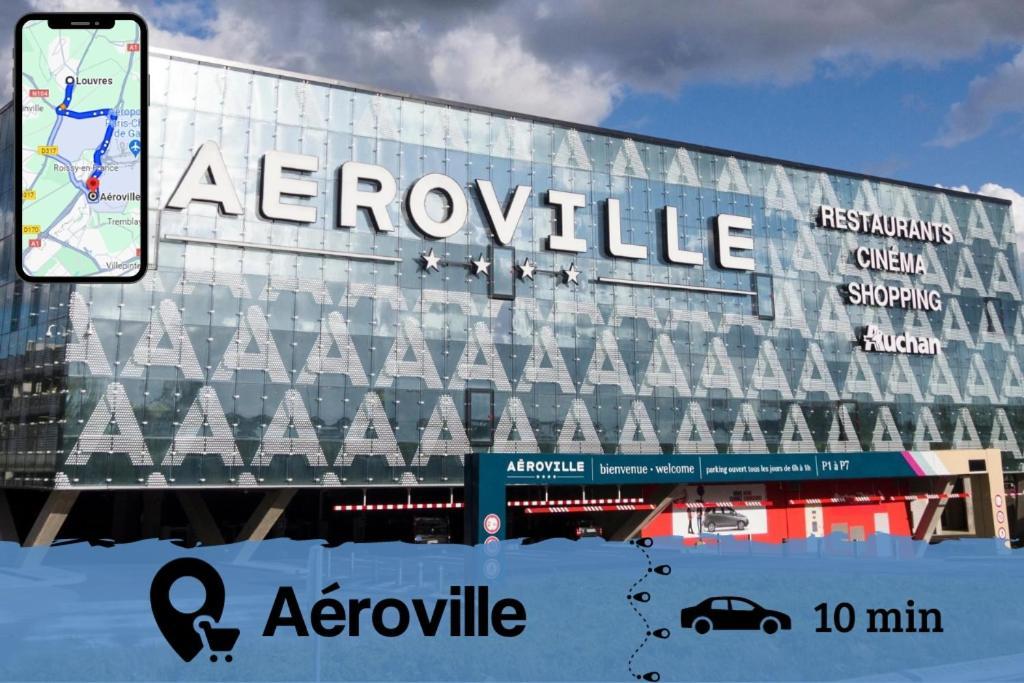 Smart House Airport Cdg, Asterix Apartamento Louvres Exterior foto