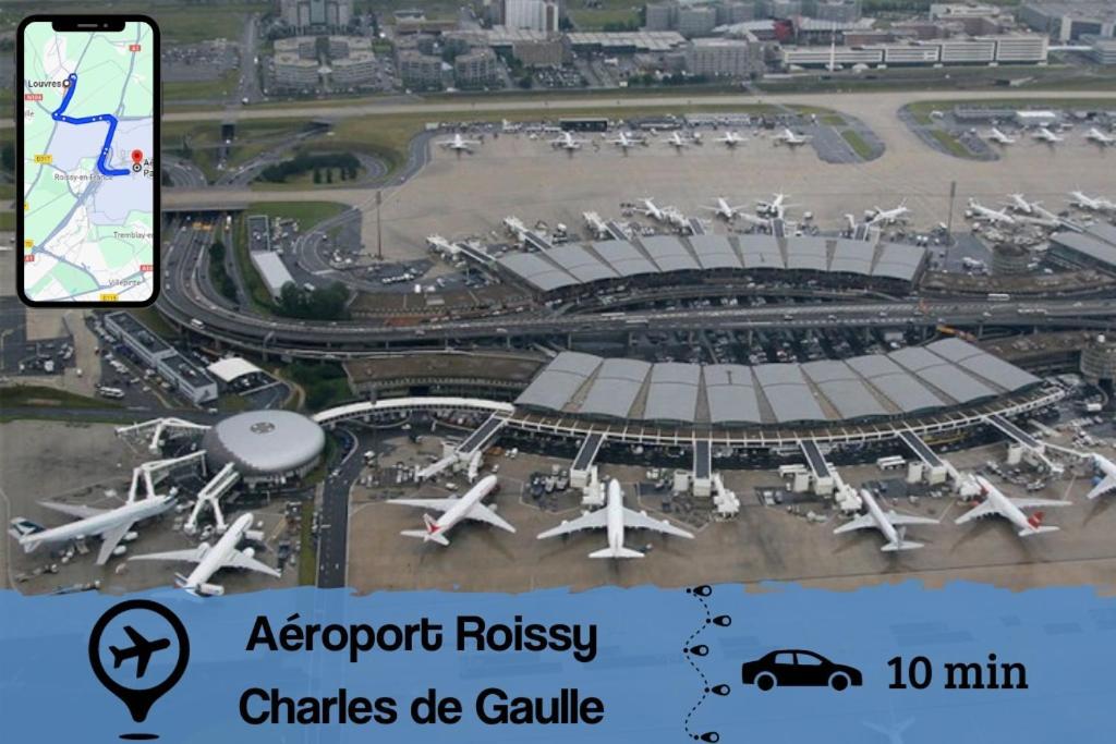 Smart House Airport Cdg, Asterix Apartamento Louvres Exterior foto