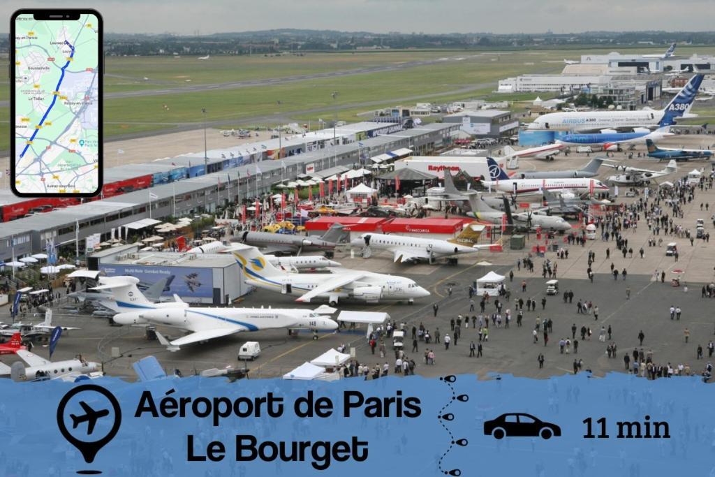 Smart House Airport Cdg, Asterix Apartamento Louvres Exterior foto